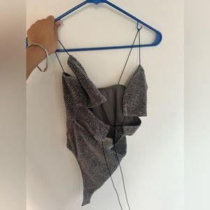 For love and lemons glitter bodysuit